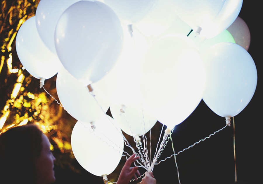 Globos para cena romantica